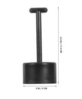 6 Piece Plastic T Handle Socket Wrench Set For Lamp Holder Ring Removal And Light Fixture Repair Tough As Nails Durable Design No Mess No Stress Get It Done Professional Grade. Black plastic socket wrench with a T handle.