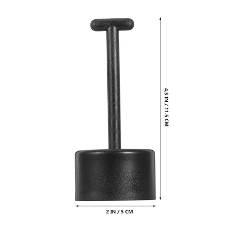 6 Piece Plastic T Handle Socket Wrench Set For Lamp Holder Ring Removal And Light Fixture Repair Tough As Nails Durable Design No Mess No Stress Get It Done Professional Grade. Black plastic socket wrench with a T handle.