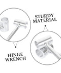 Heavy Duty Door Hinge Adjustment Tool For Precise Alignment And Quick Hinge Gap Repair, Pro Grade Adjustable Hinge Wrench By Garneck