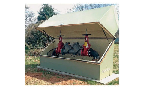 Heavy Duty Utility Pump House Heater Delivers 500 Watt 120 Volt Heat With Plug And Play Setup Built In Thermostat Stops Pipes Freezing No Sweat Etl Listed For Damp Zones Corrosion Shield Radiant Air Flow Quick Wall Or Floor Install US Built Gear