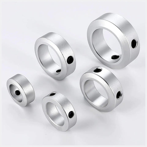 4 Pack Aluminum Alloy Shaft Collars With 6mm Bore, Screw Style, 12mm Outer Diameter, Lightweight, Corrosion Resistant, High Strength Clamping