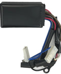 CDI Box Ignition Module For Ranger Magnum Scrambler Sportsman 335 400 500 Quad 4x4 6x6 Replacement Part Compatible With 1996 1997 1998 1999 2000 2001 Plug And Play, showing black rectangular box with wires and connectors