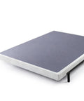 Full Size Metal Box Spring With 4 Inch Mattress Foundation Backed By Heavy Duty Steel Core And Tightly Aligned Wood Slats for bed setup