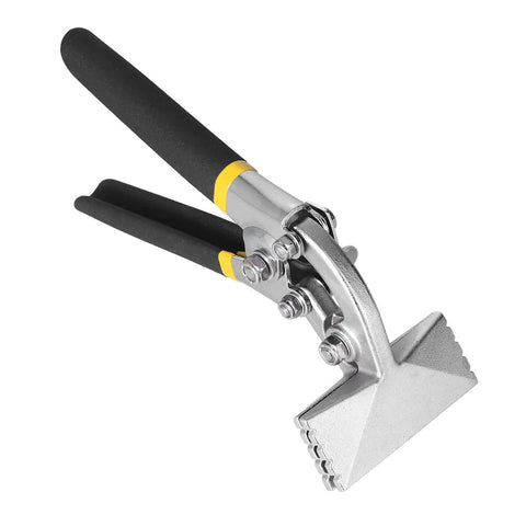 Pro Grade Sheet Metal Bender and Hand Seamer Pliers, alloy steel, 80mm bent type, durable tool for bending, seaming, and flattening metal