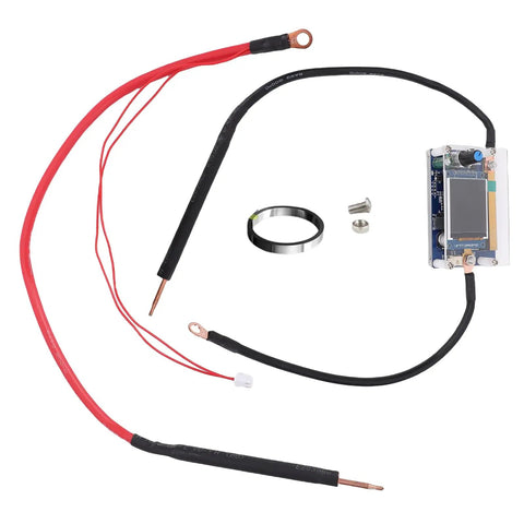 Dual Pulse Spot Welder Control Board With 2000A Output 1.8 Inch Color Screen And Digital Display Lithium Battery Welding Equipment DIY Hobby Welder Portable Welding Machine For Battery Packs components including cables and display