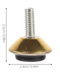 Beefy Adjustable Furniture Leveling Feet for Tables Chairs and Cabinets Heavy Duty Iron and PVC Floor Levelers