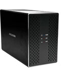 Top Shelf Dual Bay Usb 3.0 External Hard Drive Yields Knockout 44Tb Storage For Quick Desktop And Laptop Upgrades, sleek black chassis.