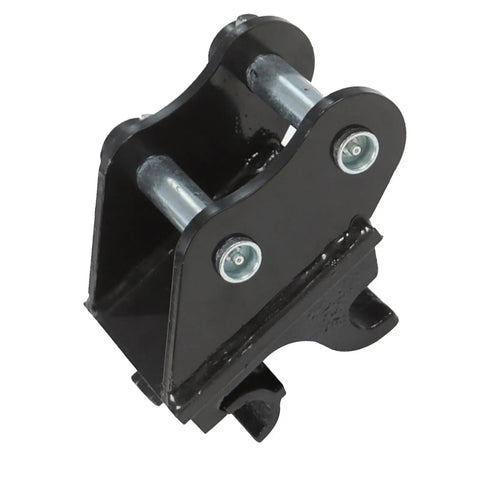 Front view of Heavy Duty Mini Excavator Quick Hitch Connector For Small Diggers Fits Most Up To 3 Ton Machines Easy Quick Coupler Attachment
