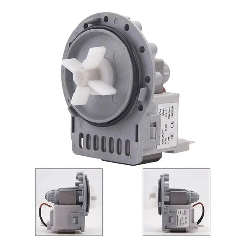 Heavy Duty Washing Machine Drain Pump Replacement For Fully Automatic Washers Durable Plastic Pump Assembly With High Flow And Quick Drain No Fuss Laundry Upgrades, front view