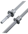 High Precision CNC Ball Screw Drive Kit With Level Ground Ball Nut R12 Lead 4 5 10mm For Smooth Motion Upgrade Your CNC Setup, 0.001mm Per 300mm Travel, Compatible With SFS RM1204 1205 1210 Models. Two threaded steel ball screws with nuts