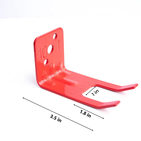 Universal Fire Extinguisher Bracket Set For 5 To 13 Lbs Beefy Wall Mount Holder And Bracket For All Extinguishers With Valve Body Slots Compatible With Dry Chemical And Water Fire Extinguishers