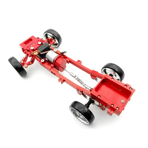 WPL D12 RC Car Chassis Frame CNC Machined Metal Upgrade Part For 1/10 Drifting Heavy Duty Beam Frame With Silver Finish DIY