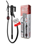 Heavy Duty Electric Drum Pump For 55 Gallon Barrels with flow meter and telescopic tube for precise fluid transfer.