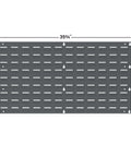 Heavy Duty Wall Mount Garage Storage Steel Louvered Panel For AkroBins Wall Storage Bins Hanging Organizer System 36 Inch Wide By 19 Inch High Gray Single
