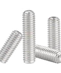 DIY Ready M3 Grub Screws 8mm 0.5mm Pitch, headless cup point, flat point, internal hex drive, 304 stainless steel, concave end, metric thread