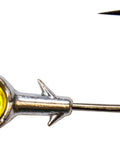 Gold Trout Eye Jig Head One Eighth Ounce Three Pack With Two Zero Black Nickel Mustad UltraPoint Hook And Ultra Sharp Conical Keeper Barbs