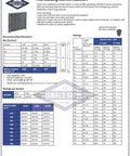 Specifications for Heavy Duty Cast Iron Radiator For Home Heating, 19 Inch High, 4-Tube Steam Or Hot Water Radiator