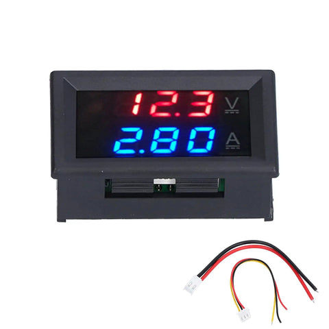 DIY Friendly Voltmeter And Ammeter Panel Meter For PCB Wiring 50A Digital Readout Shows Voltage And Current At A Glance