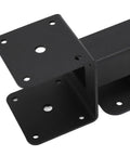 Heavy Duty Adjustable Saddle Bracket Kit For Pergola Roofs And Gazebos, 304 Stainless Steel, close-up view of bracket design
