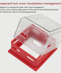 Emergency Stop Button Lockout Cover For Industrial Shop Floor Safety Push Button Switch Protector With Transparent Box Style Design