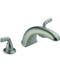 Roman Tub Faucet Trim Kit With 2 Handle Operation In Stainless Finish For A Modern Versatile Bathroom Upgrade With 3 Hole Installation