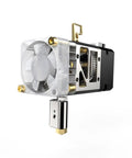 H2 V2S Lite Dual Gear Extruder Upgrade With High Flow Heat Break Quick Detach For Titan Extruder BigTreeTech Compatible For Ender 3 And Voron 2.4 Filament Feeding Power Up, white metal 3D printer part