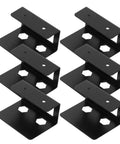 Straight Up Heavy Duty Under Desk Laptop Mount With Non Slip Grip Pads And Rock Solid Steel Brackets, black steel brackets set.