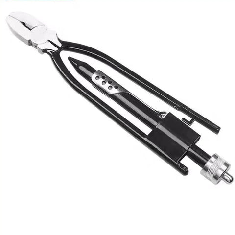 6 Inch Safety Wire Pliers With Automatic Spring Return Locking Design And Heavy Duty Wire Twister Tool on white background