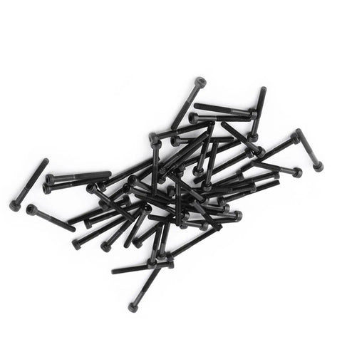 M3 Hex Socket Head Cap Screws 30mm Grade 12.9 Alloy Steel Partial Thread Allen Bolts 50 Pack scattered view