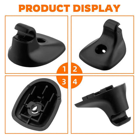 Two Pack Black Sun Visor Support Clips Direct Replacement For Dodge Avenger 2011-2014 And Chrysler 200 2011-2015 Easy Install Retainer