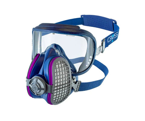 Heavy Duty P100 Dust And Fume Respirator Mask For Industrial Use With All Day Comfort Shields Against Microorganisms, Marble Dust, Wood Dust, Gypsum, Spices, Salt, Detergents And Textile Fibers, Medium Large Size, front view