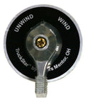 Front view of 50 Amp Rotary Tarp Switch For Dump Trailers And Dump Bodies With Momentary On Off On Wind And Unwind Control.