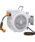 Retractable Hose Reel 1/2 Inch By 65 Feet Heavy Duty Water Hose Reel With Swivel Bracket and Nine Function Sprayer Nozzle