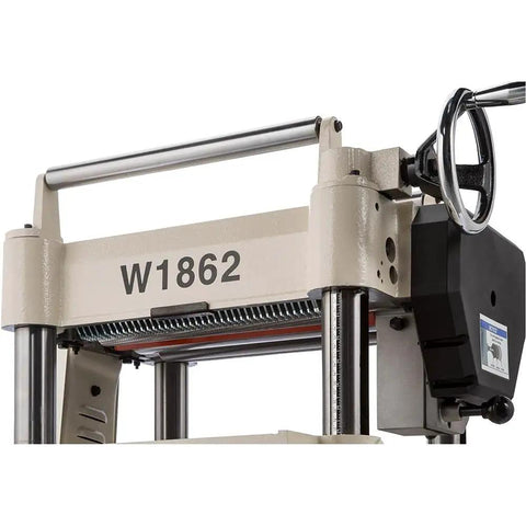 Heavy Duty 15 Inch Electric Wood Planer With A Beefy 3 HP Motor And Rock Solid Cast Iron Table Designed For Smooth Operation Featuring Ball Bearing Rollers And Reliable Magnetic Switch For Killer Results