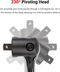 One Half Inch Drive Twenty Four Inch Breaker Bar With Comfort Grip, 230 Degree Pivoting Head, Internal Spring Keeps It Steady