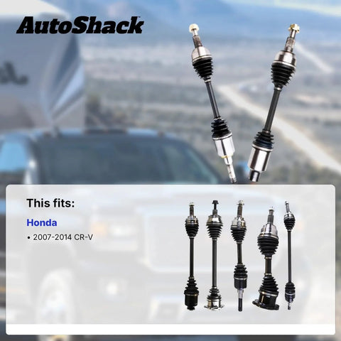 Front CV Axle Shafts Left And Right Replacement Kit For 2007 2014 Honda CR-V 2 Piece Set Beefed-Up Power Transfer