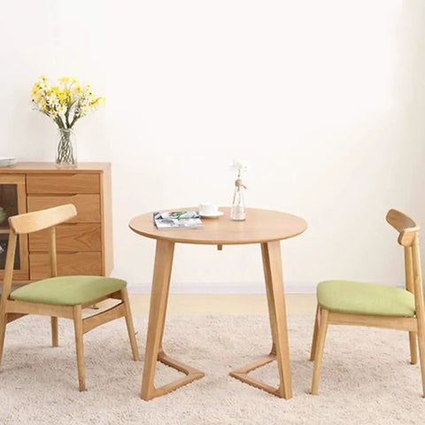 Badass Rustic Coffee Table With Industrial V-Shaped Build, Rock-Solid Sturdy Frame and Hefty Storage Shelf, Thick Rounded Edges For Super Safe Living Room Vibes and Home Office Use, round wooden table with green chairs