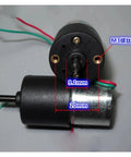 Badass DC 3V To 6V Super Slow Speed 310 Planetary Gear Motor with wires, 9.1mm and 20mm measurements, durable black housing.