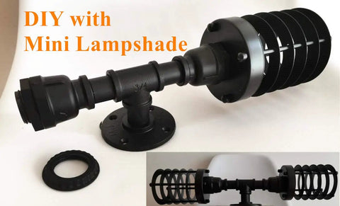 Vintage Edison Vibe Two Light Bathroom Vanity Wall Sconce In Black Finish With Industrial Water Pipe Design DIY view