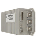 Hamwesh 48V 250A DC motor controller, gray finned housing, side view with B+, M-, B- power terminals