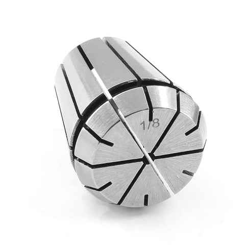 Six Pack ER32 Collet Set Includes One Eighth One Quarter Three Eighth One Half Five Eighth Three Quarter Inch Sizes For CNC Engraving Machines And Milling Lathes High Precision Spring Collet Chuck Durable Steel Snug Fit Rock Solid Hold And Easy Setup 1/8 inch collet