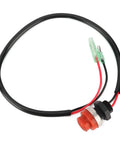 Keyless Start Stop Switch For Outboard Marine Engines, Round Push Button Ignition With 45cm Wire, No Key Needed, ABS Construction