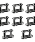 Number 35 Chain Master Link Eight Pack Heavy Duty Steel Quick Release Connector for mini bike repair parts.