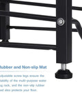 Heavy Duty 5 Tier Water Jug Rack With Detachable Shelf For 5 Gallon Jugs Built To Last Sturdy Steel Bottle Organizer leg detail