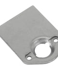 Heavy Duty Steel Quarter Turn Fastener Spring Plates For 5 16 Fasteners And One Inch Springs Universal Race Car Panel Mounting Hardware That Locks Down Tough Sold As Pack Of Ten, detailed view of individual plate.