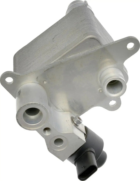 Top-Tier EV Battery Cooler Ensures Your Electric Ride Stays Ice Cold With This Direct Swap Unit with metal casing and port openings.