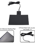 Zero Stress Silicone Battery Heater Pad With Smart Thermostat To Crush Winter And Make Cold Starts A Walk In The Park For Your Ride In Slate Gray, 1.8mm silicone heating pad with power cord.