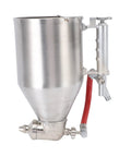 Wicked Strong Cement Mortar Sprayer With Stainless Steel Build And 3.5L Hopper Tank side view highlighting steel construction and spray nozzle.
