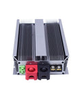 Badass 12V To 14.6V DC DC Step Up Converter 80A Boost Module For Cars Trucks Boats RV showing input terminals and heatsink design.