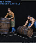 1 To 35 Scale Military Figures Kit Men With Wooden Barrels Dope Diorama Set For Collectors 14 Plus Not A Toy Realistic Detailing